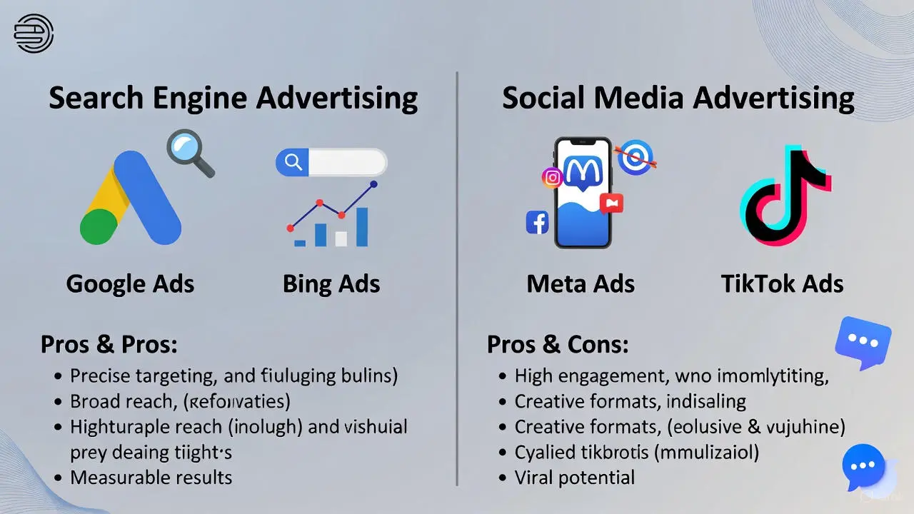 publicidad en redes vs buscadores