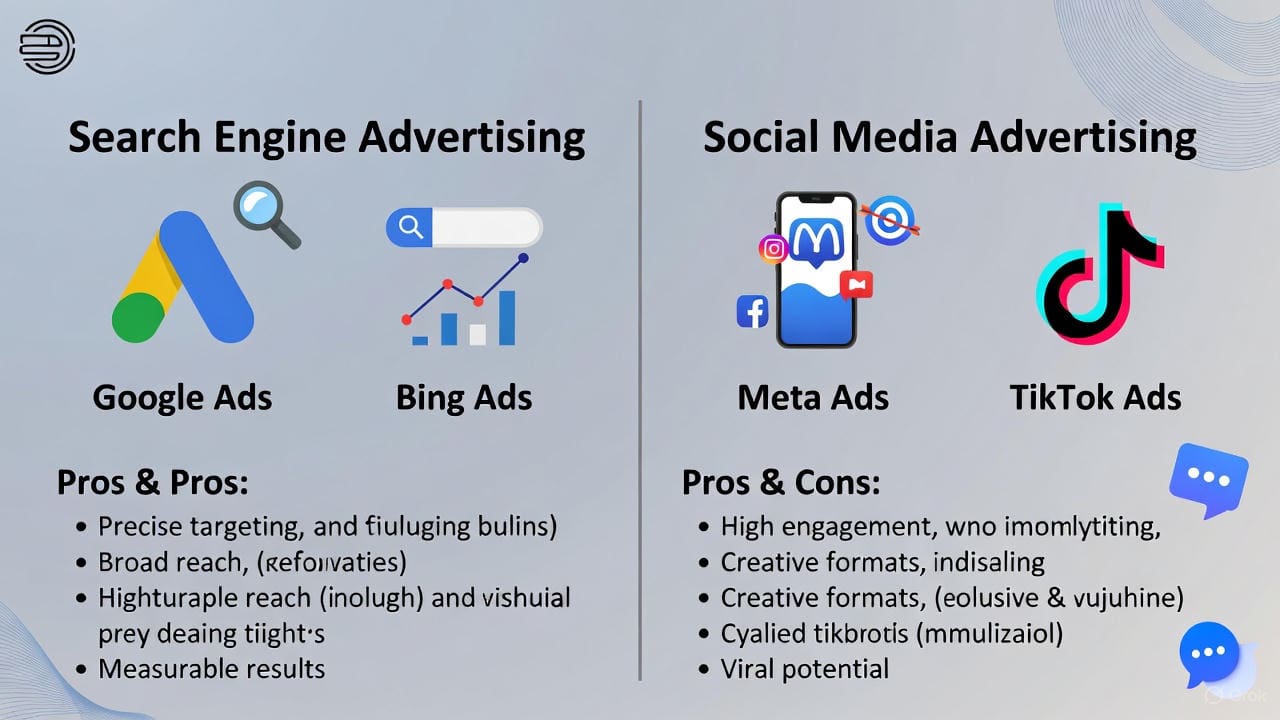 publicidad en redes vs buscadores